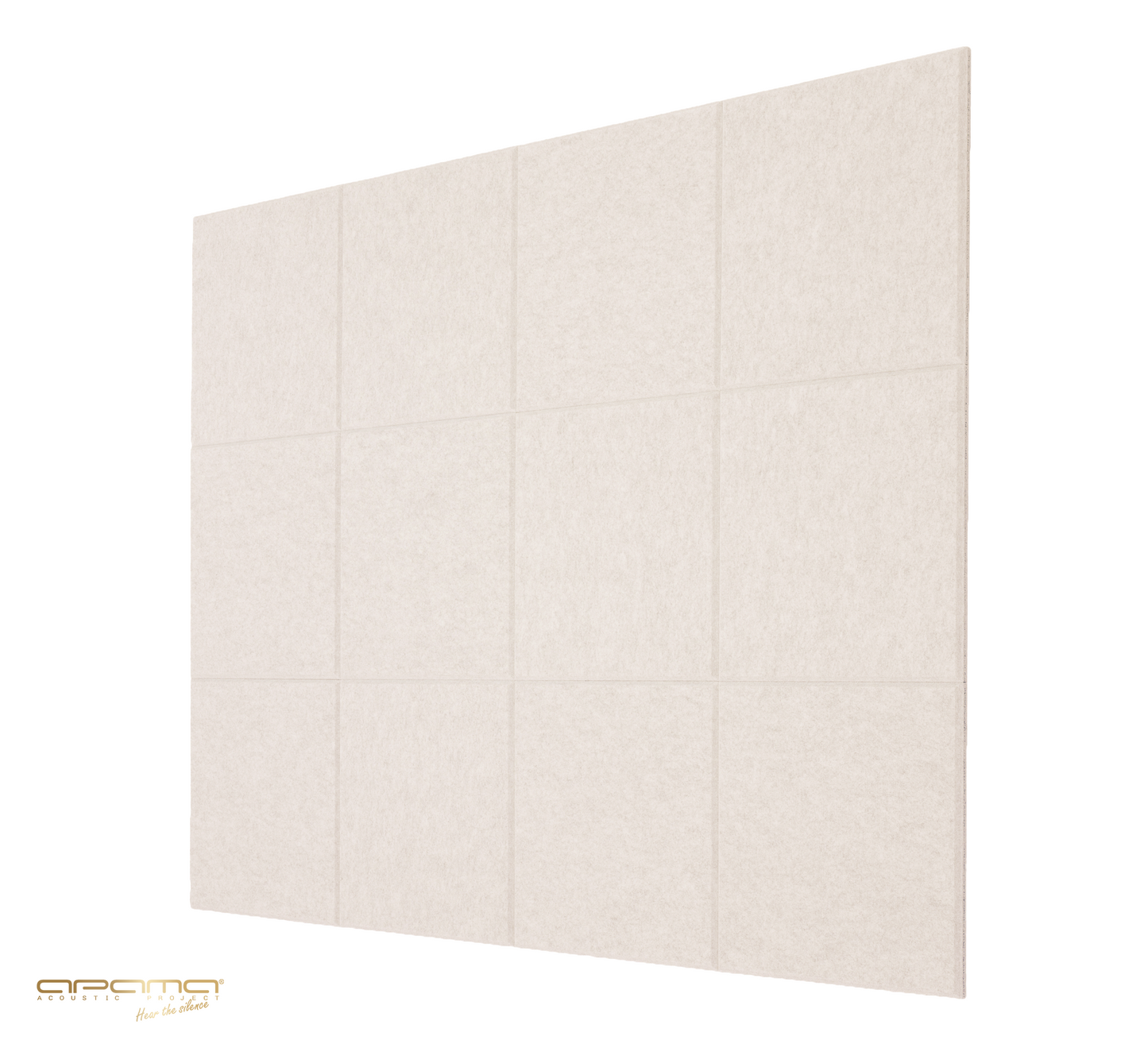 Akustický panel Akustický plstěný panel opěrka hlavy kancelář NEZAPALOVATELNÝ 25x25 cm 1,2 cm BÉŽOVÝ atest APAfelt PS FELT BEIGE