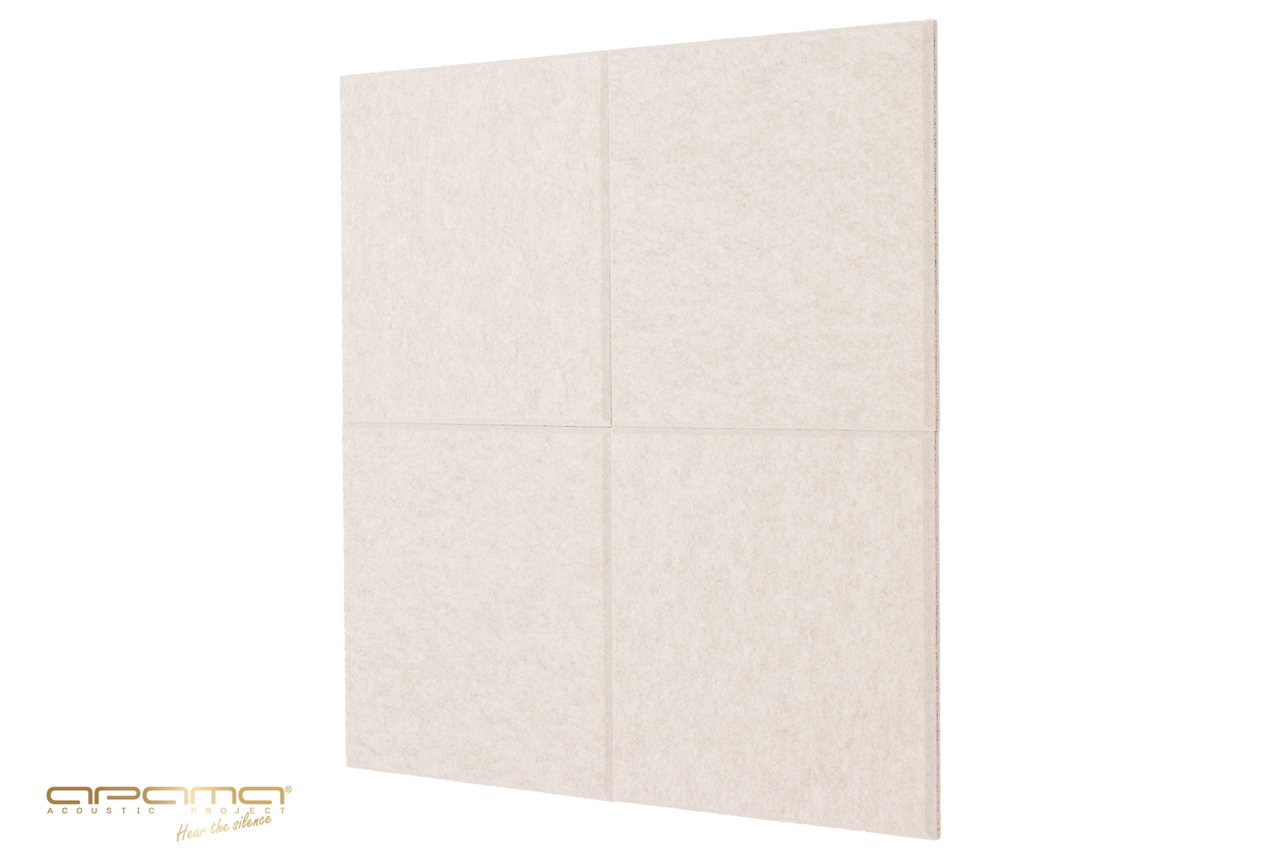 Akustický panel Akustický plstěný panel opěrka hlavy kancelář NEZAPALOVATELNÝ 25x25 cm 1,2 cm BÉŽOVÝ atest APAfelt PS FELT BEIGE
