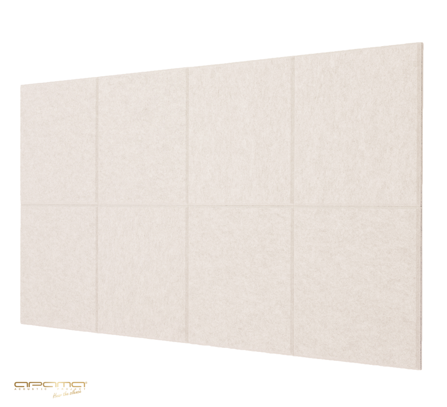 Akustický panel Akustický plstěný panel opěrka hlavy kancelář NEZAPALOVATELNÝ 25x25 cm 1,2 cm BÉŽOVÝ atest APAfelt PS FELT BEIGE
