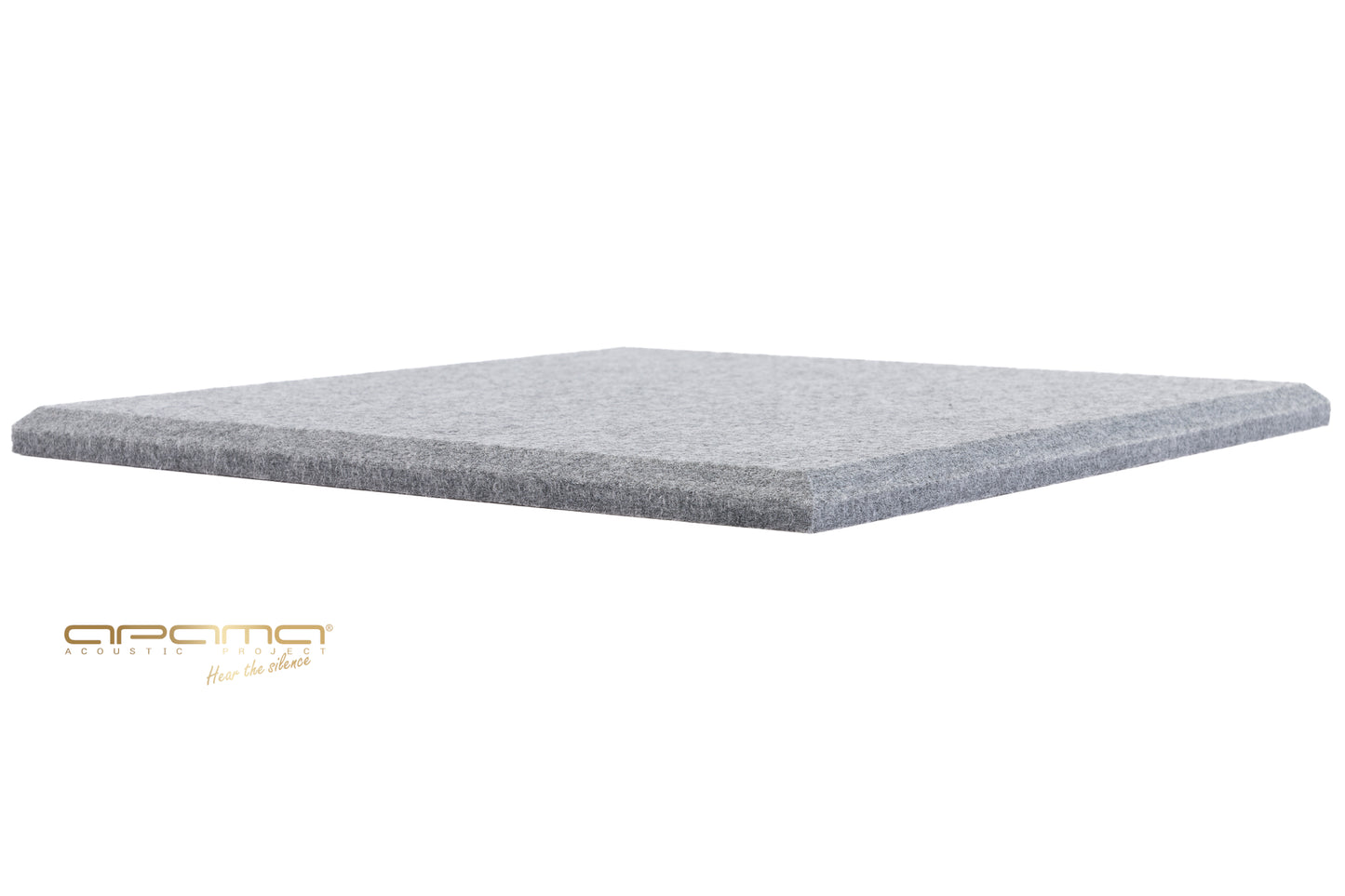 Akustický panel Akustický plstěný panel opěrka hlavy kancelář NEZAPALOVATELNÝ 25x25 cm 1,2 cm ŠEDÝ atest APAfelt PS FELT GREY
