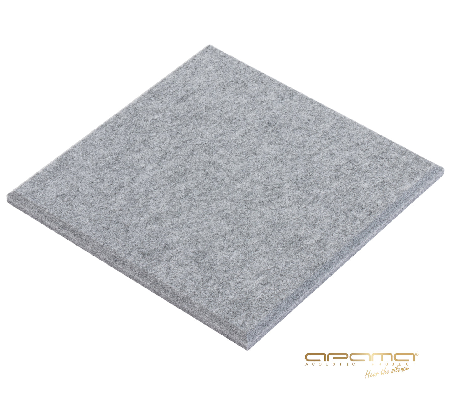 Akustický panel Akustický plstěný panel opěrka hlavy kancelář NEZAPALOVATELNÝ 25x25 cm 1,2 cm ŠEDÝ atest APAfelt PS FELT GREY